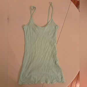 Emma and Sam ribbed tank top. Seafoam green. Size Small
